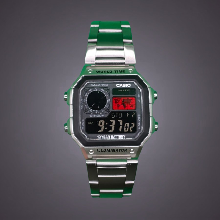 Silver Recon Casio AE-1200 Mod